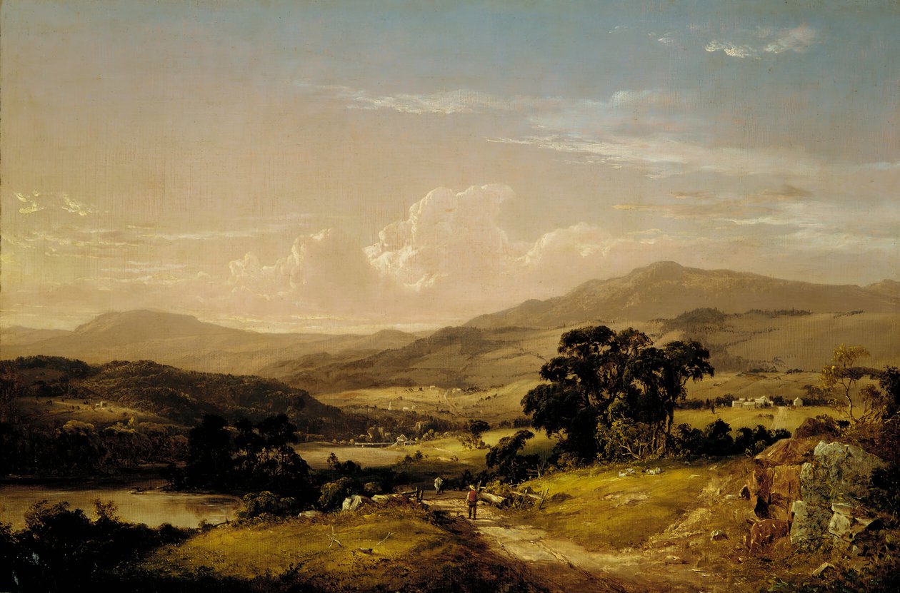 Squam Gölü yakınlarında, New Hampshire, 1856. by David Johnson
