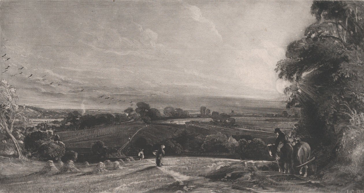 Sonbaharda Gün Batımı, 1830. by David Lucas