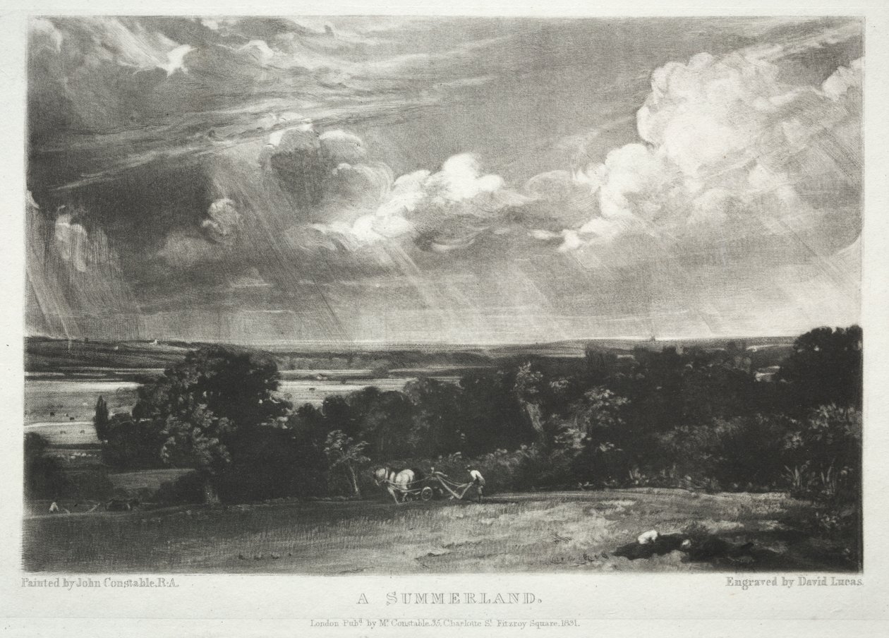 Manzaranın Çeşitli Konuları, John Constable, RA: Bir Yaz Ülkesi Tarafından Boyanmış Resimlerden İngiliz Manzarasının Karakteristikleri by David Lucas