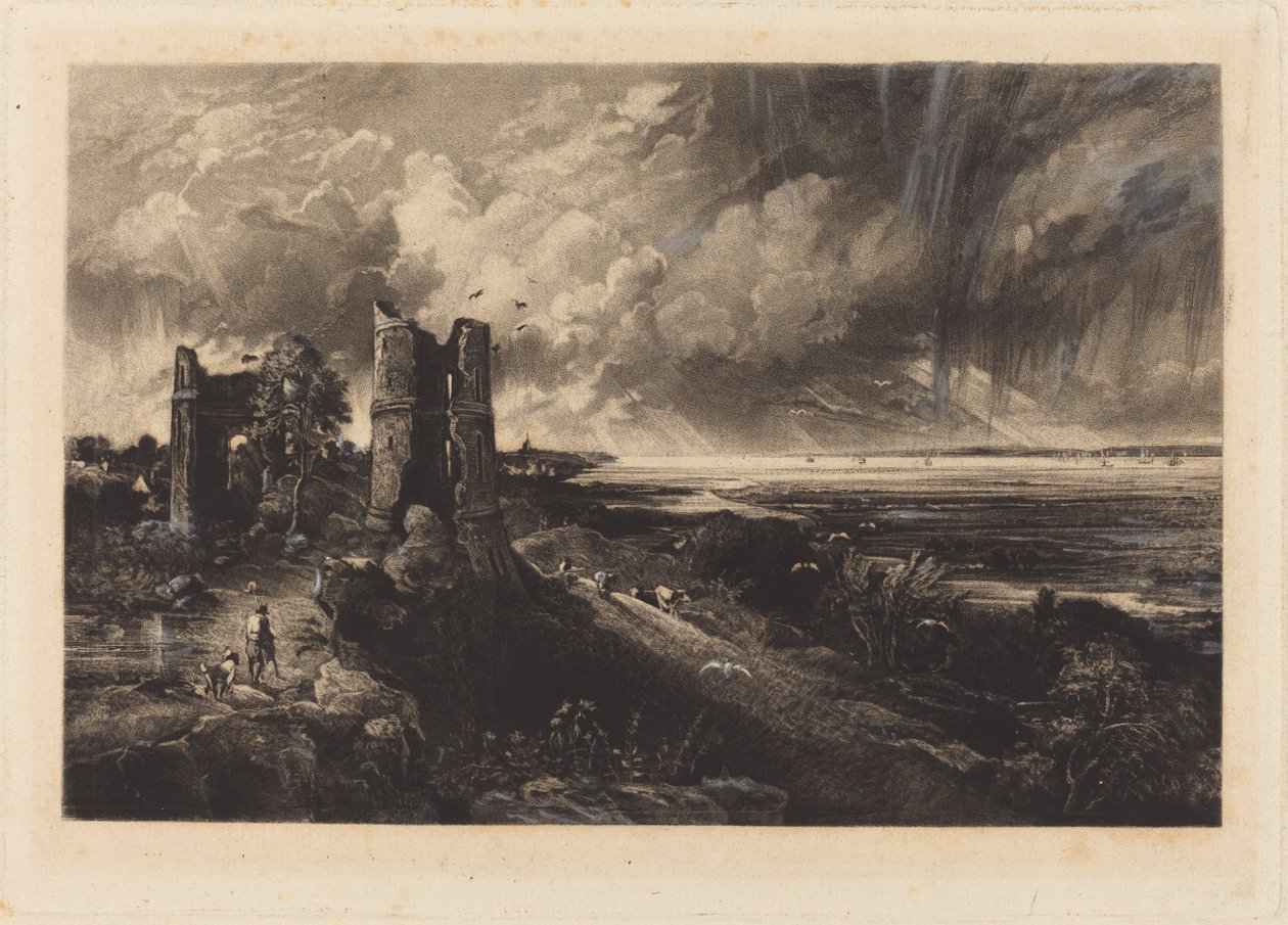 Hadleigh Kalesi by David Lucas after John Constable