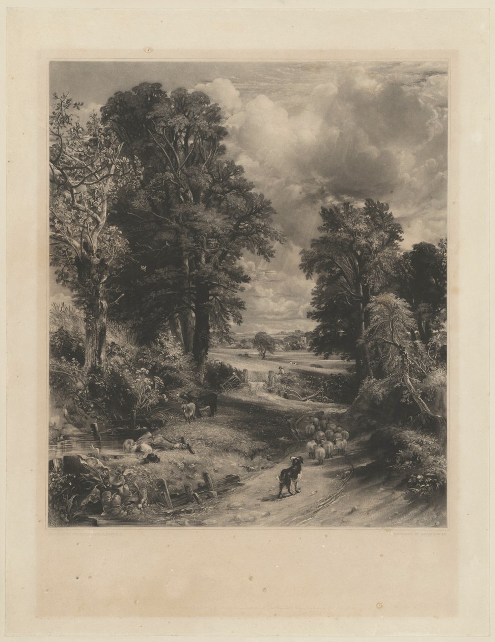 mısır tarlası by David Lucas after John Constable