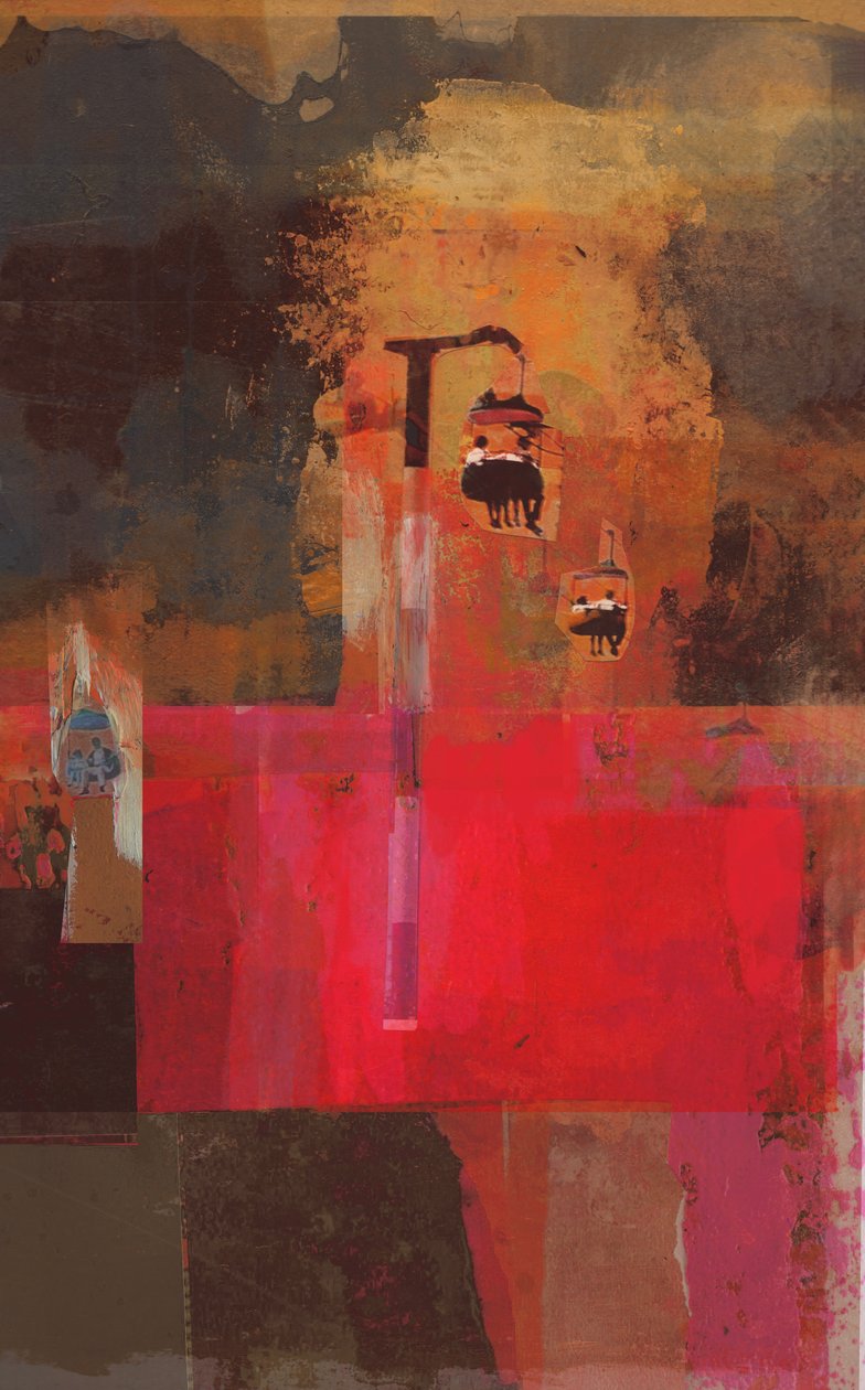 Teleferik, 2014, Kağıt Üzerine Kolaj by David McConochie
