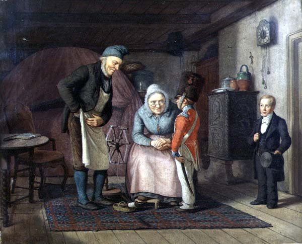 İlk Cemaatten Önce Büyükanne ve Büyükbabaları Ziyaret Etmek by David Monies