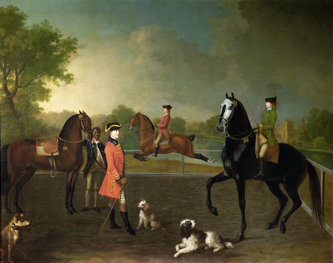 Henry, 10. Pembroke Kontu ve oğlu George Augustus, Lord Herbert (1759-1827) by David Morier