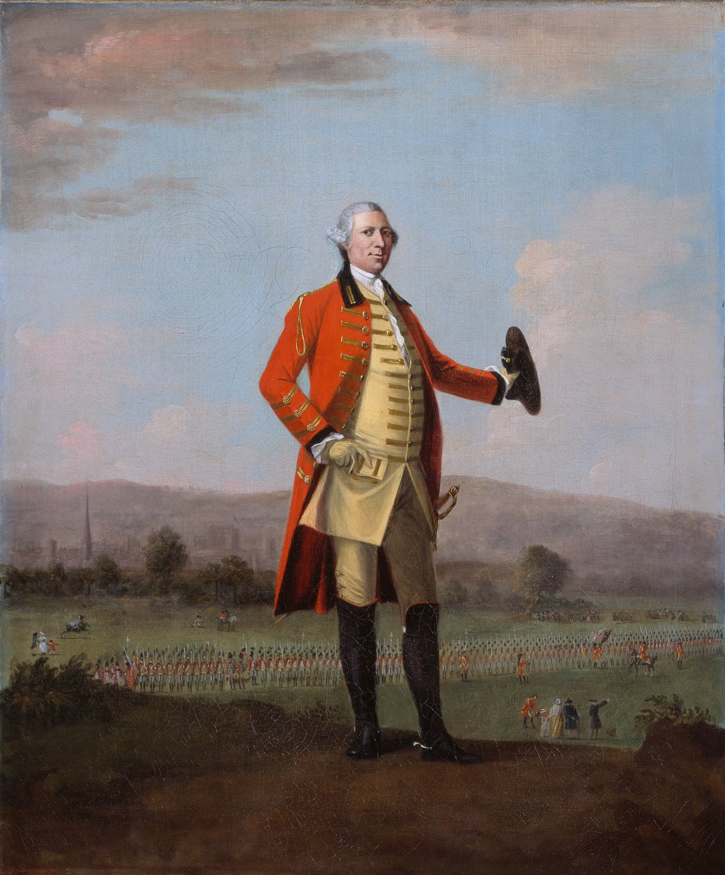 Sir Armine Wodehouse, Milletvekili, Norwich yakınlarındaki Alayı hakkında bir incelemede, 1759 dolaylarında by David Morier