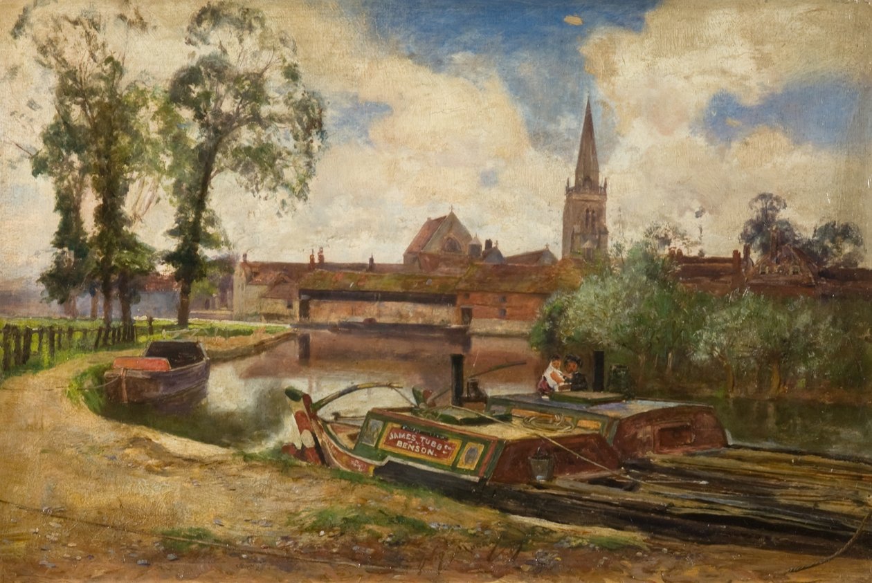 Kanal Sahnesi, 1887 dolayları (tuval üzerine yağlı boya) by David Murray