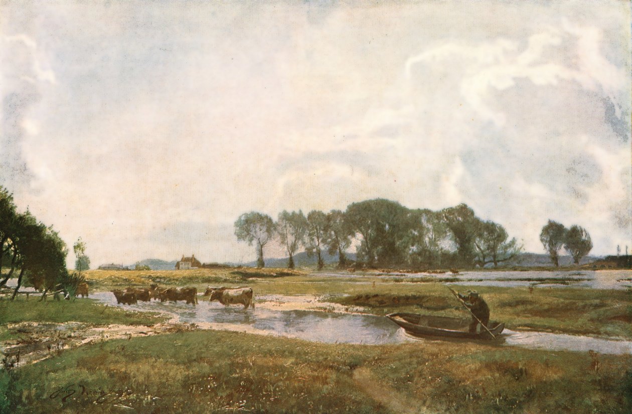 İnekleri Sürmek, Hampshire, 1892, c1930. by David Murray