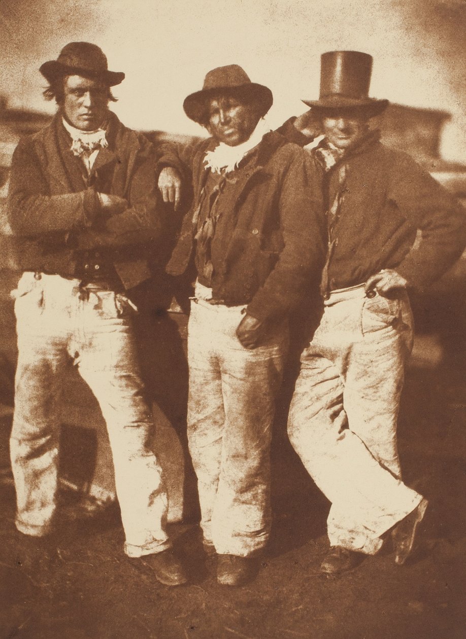 Alexander Rutherford, William Ramsay ve John Liston, Newhaven, 184347, c. 1916. Yaratıcılar: David Octavius Hill, Robert Adamson, Hill & Adamson. by Hill and Adamson