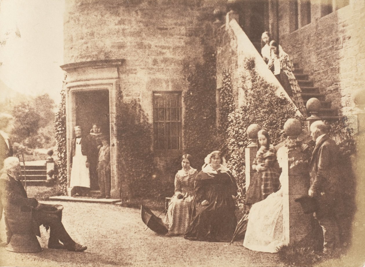 Bonaly Kuleleri. Lord Cockburn'ün Evi, 1843-47. Yaratıcılar: David Octavius Hill, Robert Adamson, Hill & Adamson. by Hill and Adamson