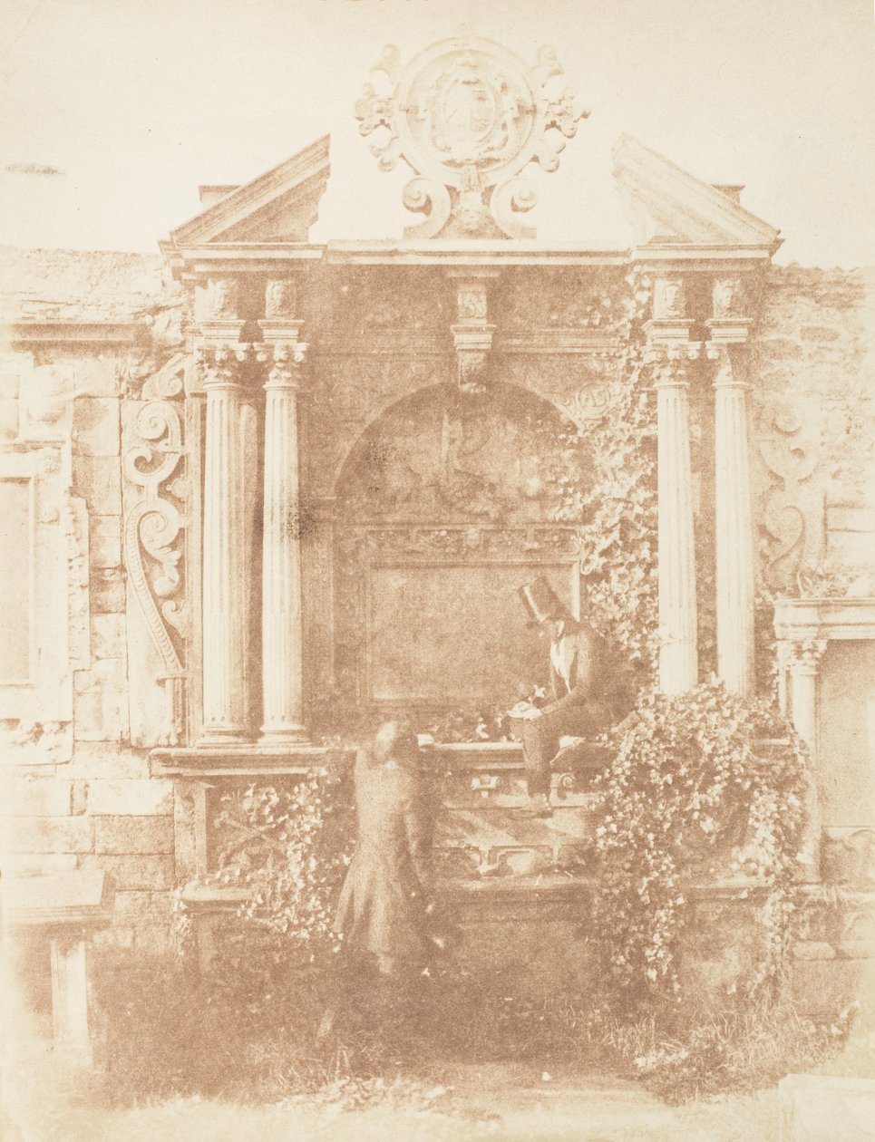 Edinburg Greyfriars'ın Kilise Bahçesi, 1843-47. Yaratıcılar: David Octavius Hill, Robert Adamson, Hill & Adamson. by Hill and Adamson