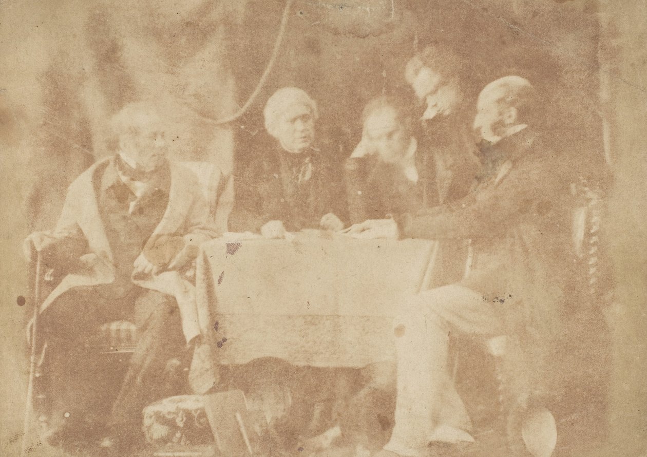 Sir David Brewster, Earle Monteith, Dr. Welsh & Two Others, 1843-47. Yaratıcılar: David Octavius Hill, Robert Adamson, Hill & Adamson. by Hill and Adamson