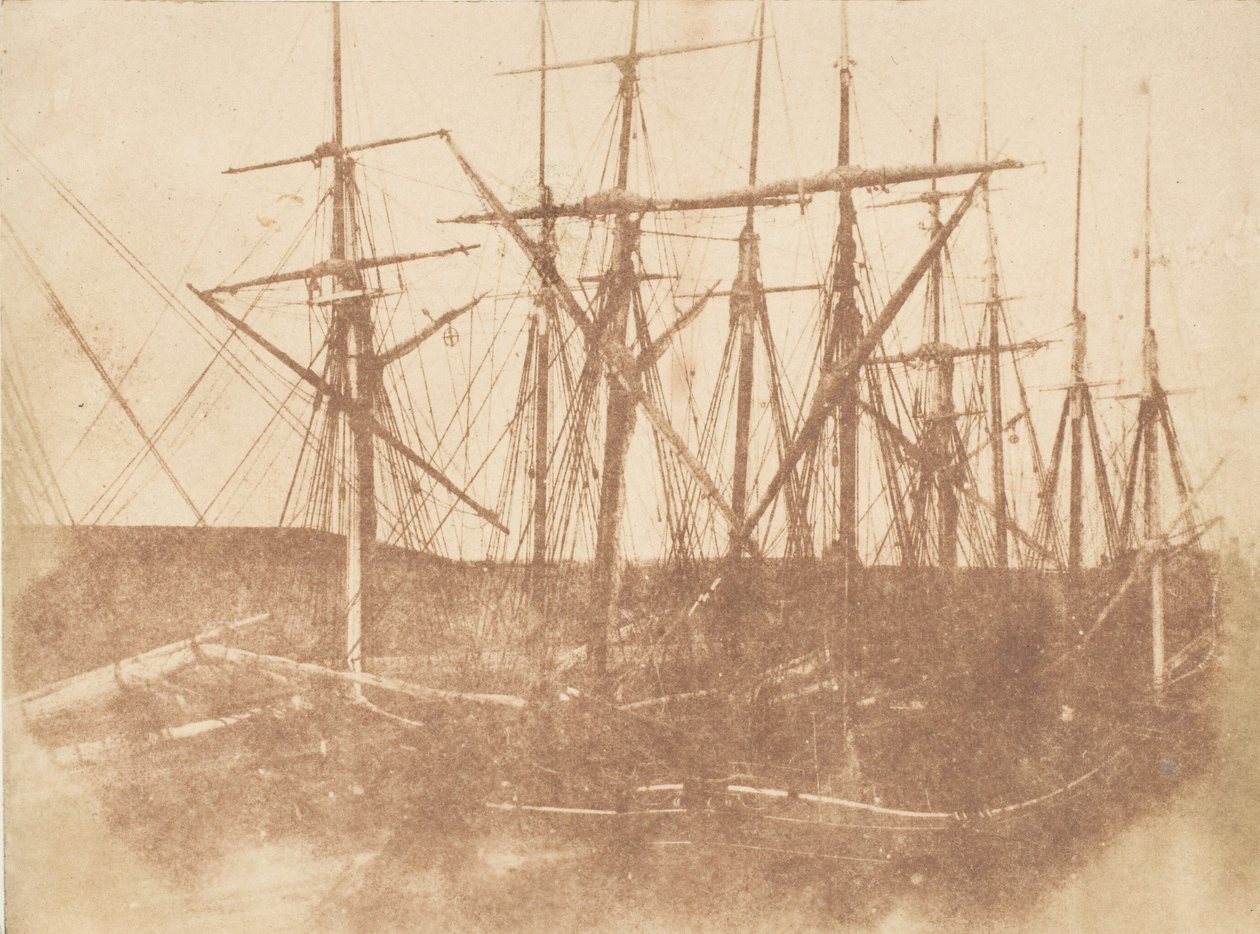 Andrews. Limandaki Gemiler, 1843-47. Yaratıcılar: David Octavius Hill, Robert Adamson, Hill & Adamson. by Hill and Adamson