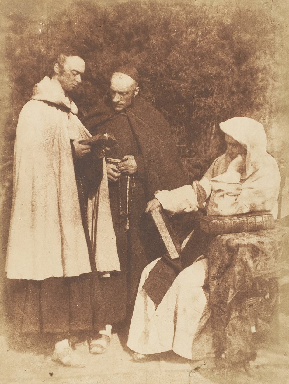 William Borthwick Johnstone, William Leighton Leitch ve David Scott, The Monks of K..., 1843-47. Yaratıcılar: David Octavius Hill, Robert Adamson, Hill & Adamson. by Hill and Adamson