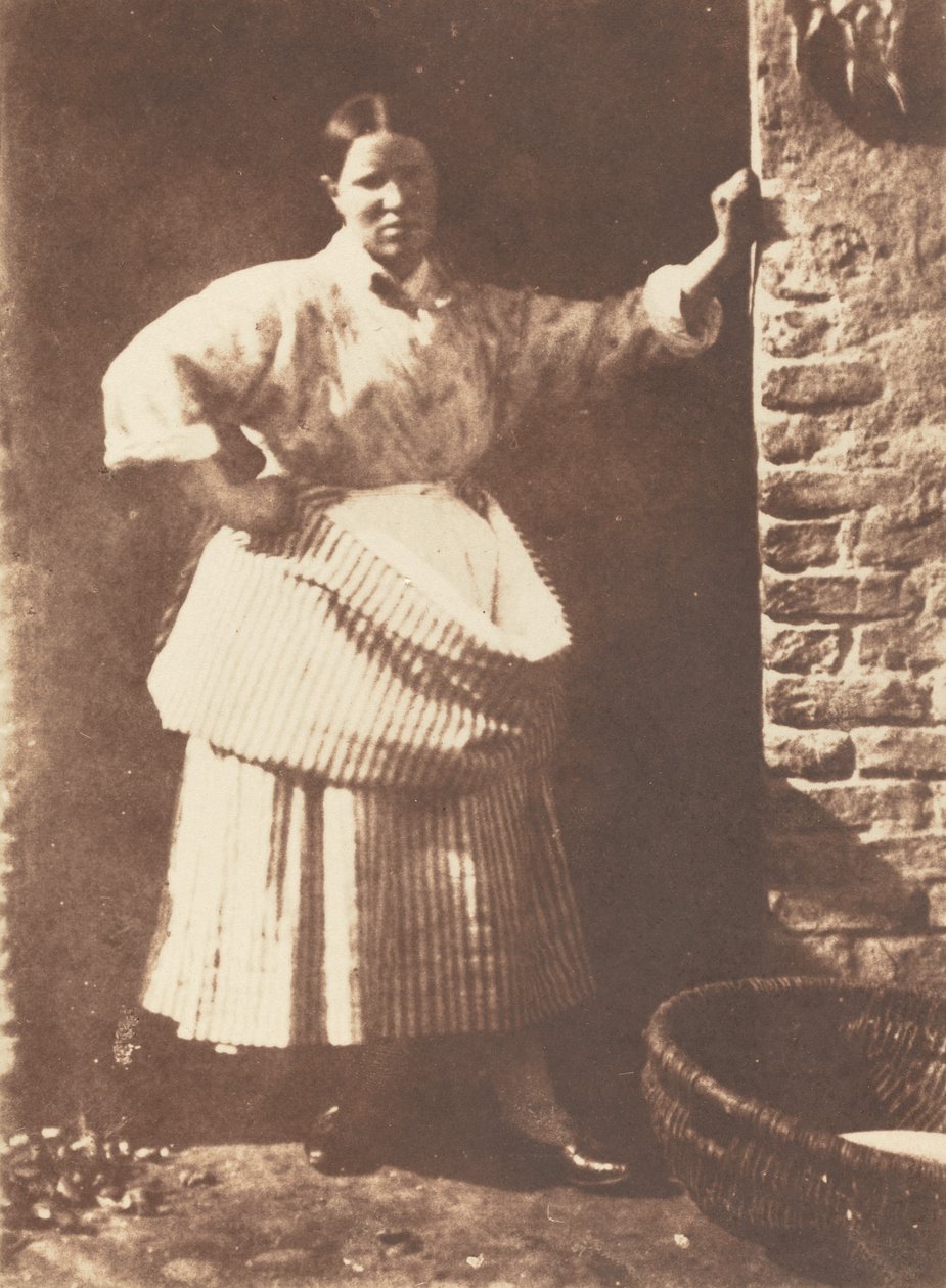Newhaven Balıkçı Kadın, 1844. Yaratıcılar: David Octavius Hill, Robert Adamson. by David Octavius Hill, Robert Adamson