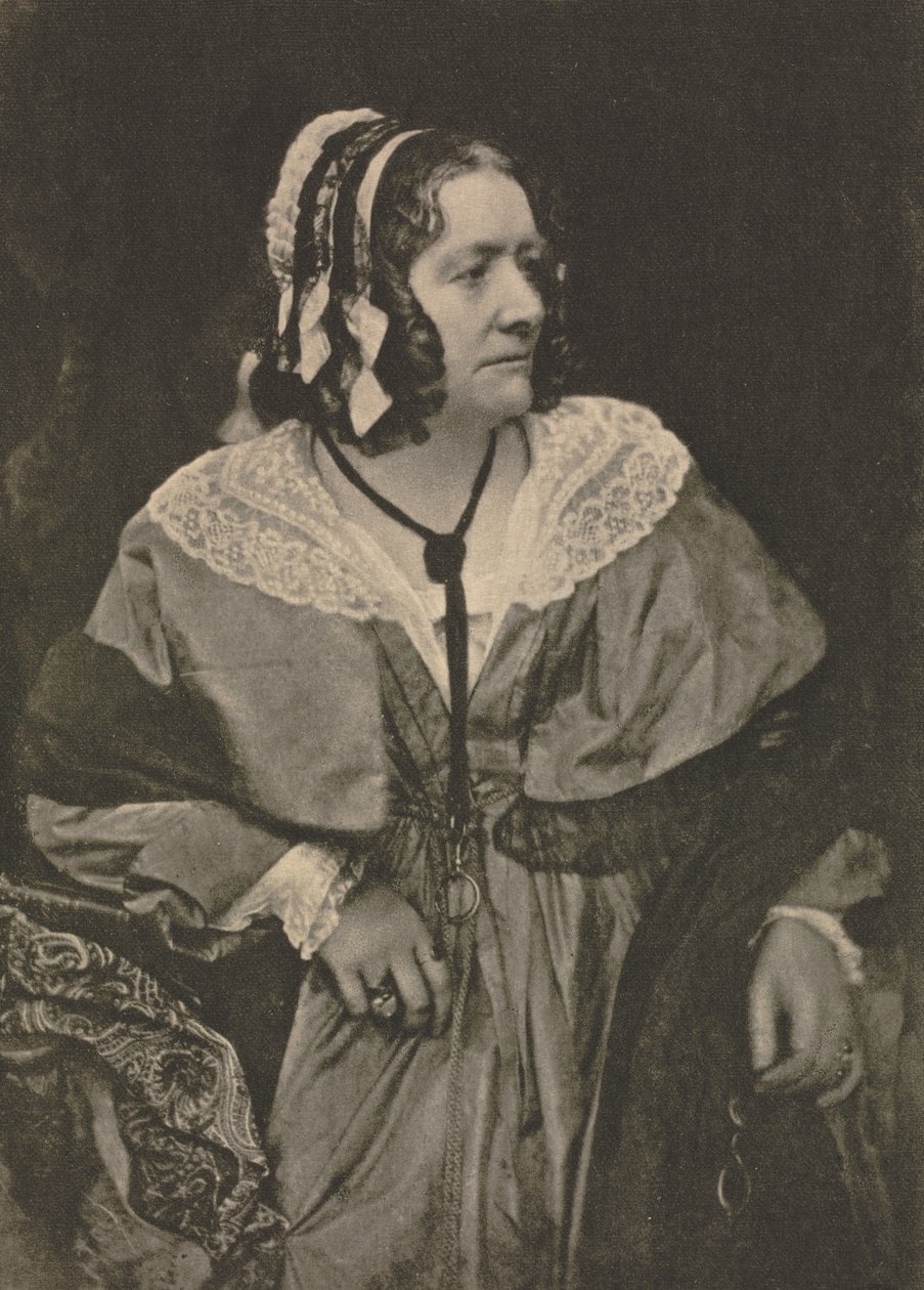Kamera Çalışması: Bayan Anna Brownell Jameson, 1912. by David Octavius Hill
