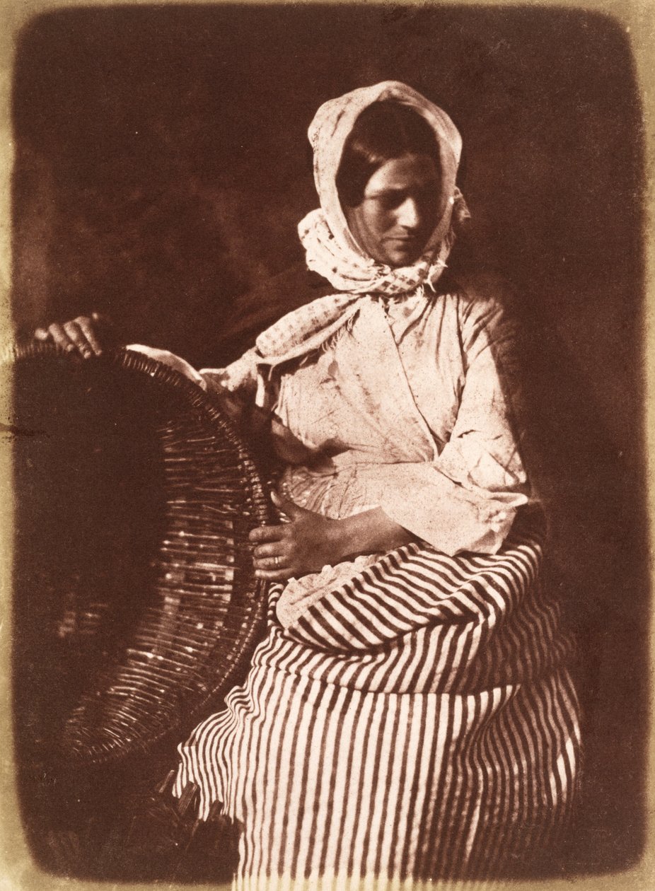 Mrs Hall, Newhaven, c.1843-47 (calotype negatiften tuzlu kağıt baskısı) (ayrıca bkz. 224279, 224280) by David Octavius Hill