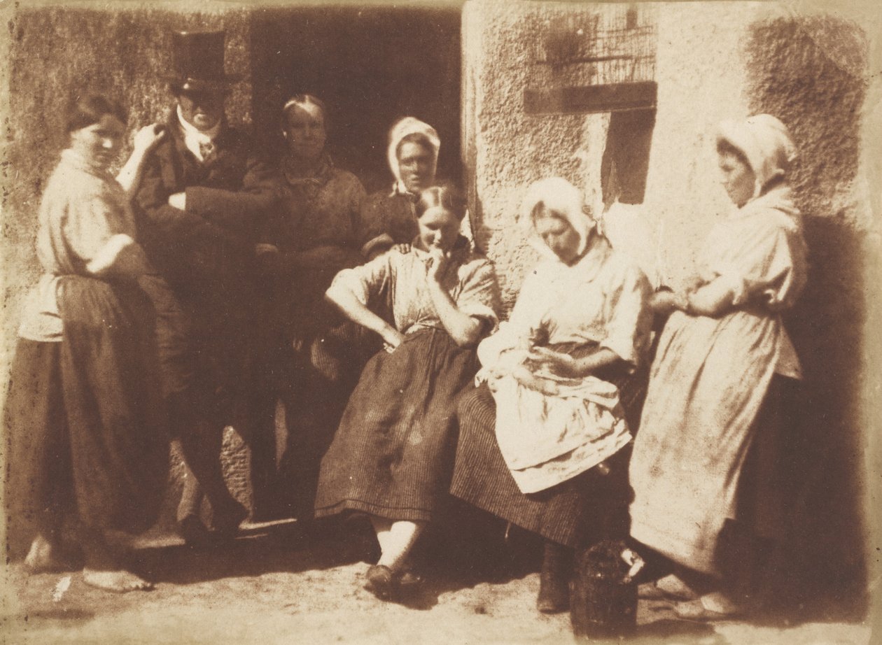 Newhaven Pilot Kulübesi Kapısı by David Octavius Hill and Robert Adamson