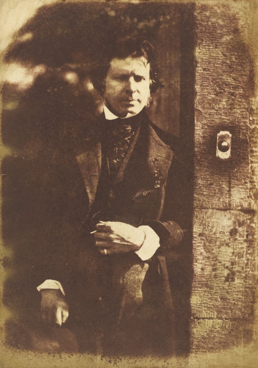 David Octavius Hill, Edinburgh Rock House kapısında by David Octavius Hill and Robert Adamson