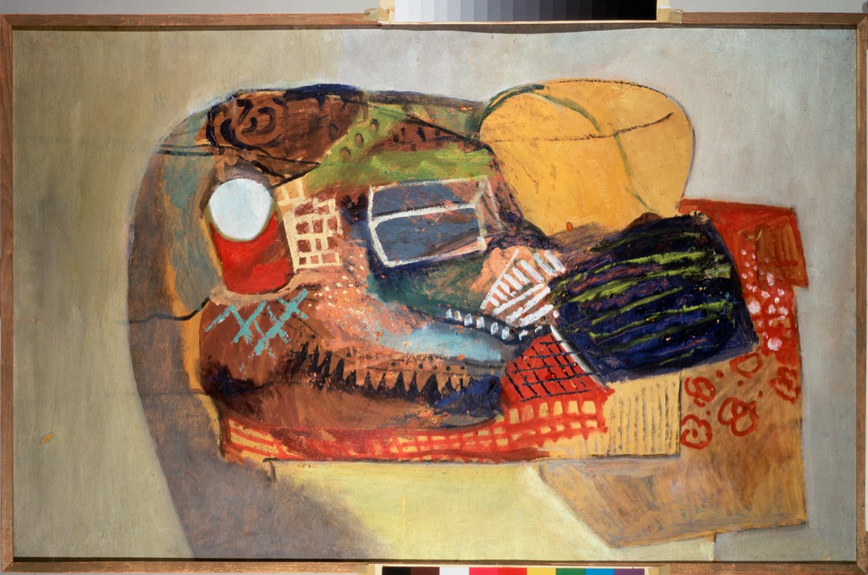 Natürmort. David Petrovich Sterenberg'in (1881-1948) tablosu, tuval üzerine yağlı boya by David Petrovich Sterenberg