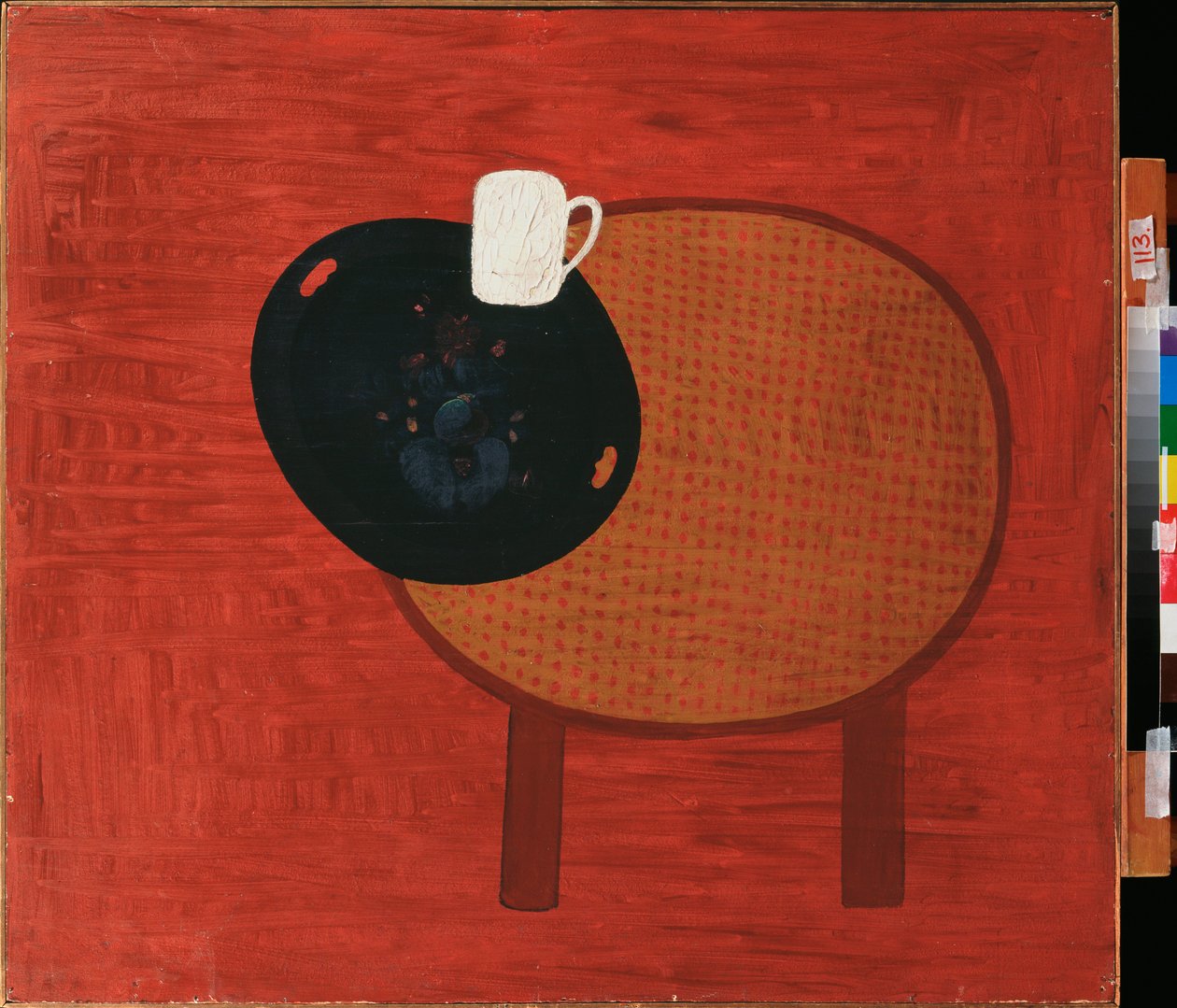 Rouge et blanc (Kırmızı ve Beyaz) - Resim David Petrovich Sterenberg (1881-1948), tuval üzerine yağlıboya, yaklaşık 1920 - Rus sanatı, 20. yüzyıl avangard, natürmort - Uzak Doğu Sanat Müzesi, Habarovsk (Rusya) by David Petrovich Sterenberg
