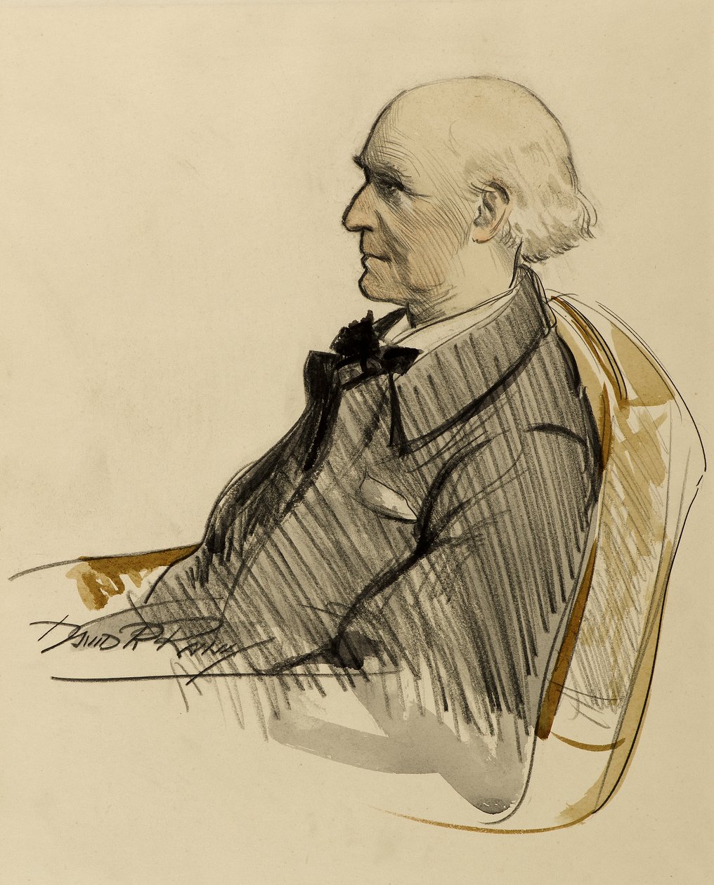 Stewart Carmichael, 20. yüzyıl (yıkama çizimi) by David Prophet Ramsay