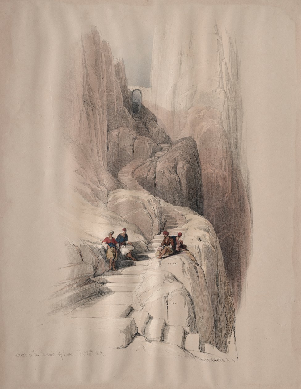 Sina Zirvesine Yükseliş by David Roberts