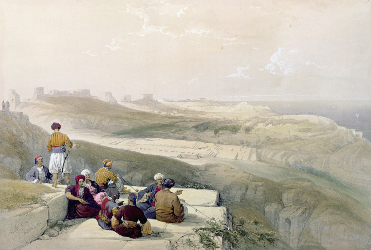 Askalon, Louis Haghe (1806-85) pub tarafından oyulmuş 