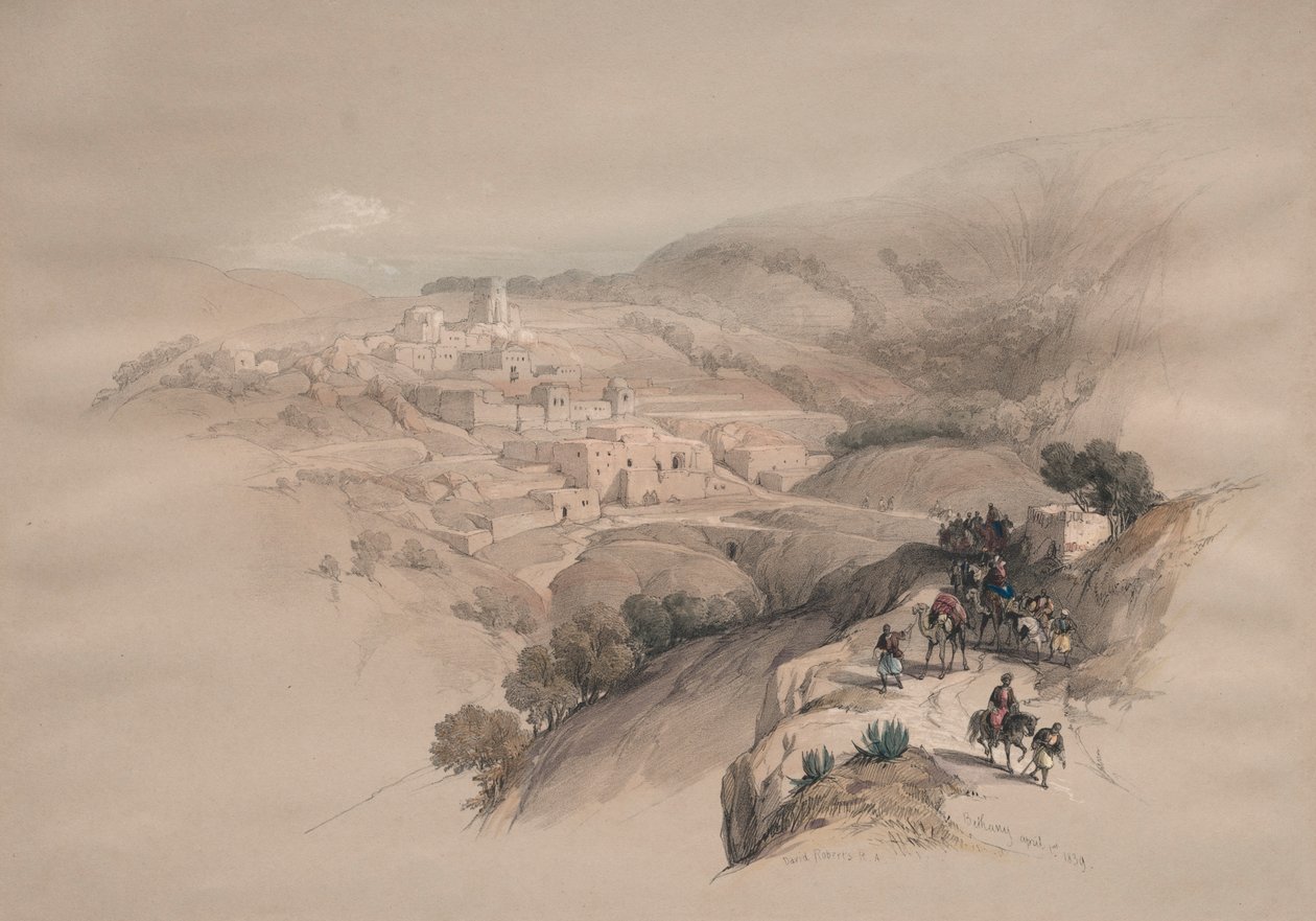 Bethany, 1839. by David Roberts