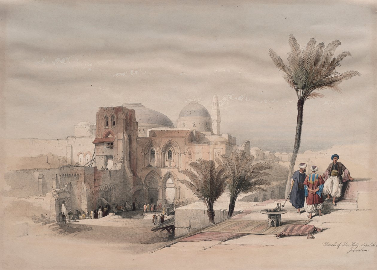 Kutsal Kabir Kilisesi, Kudüs, 1839. by David Roberts