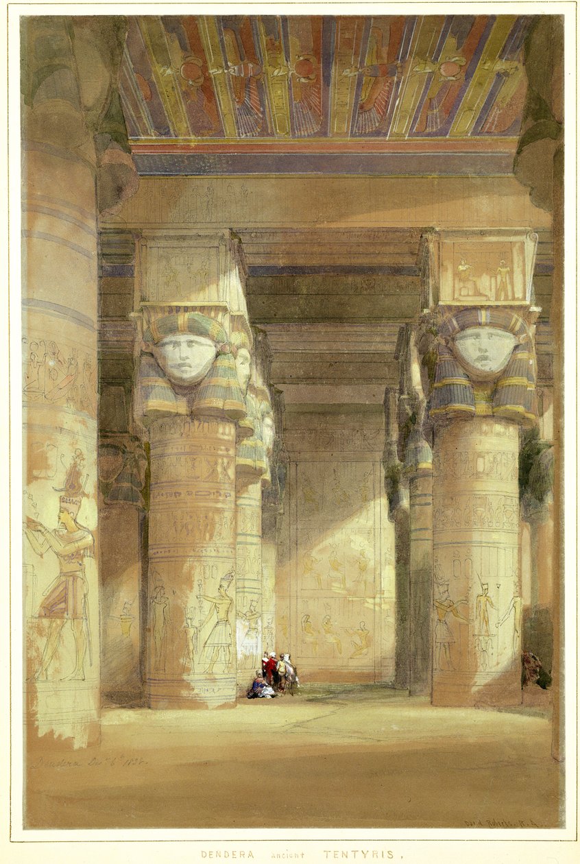 Dendera antik Tentyris by David Roberts