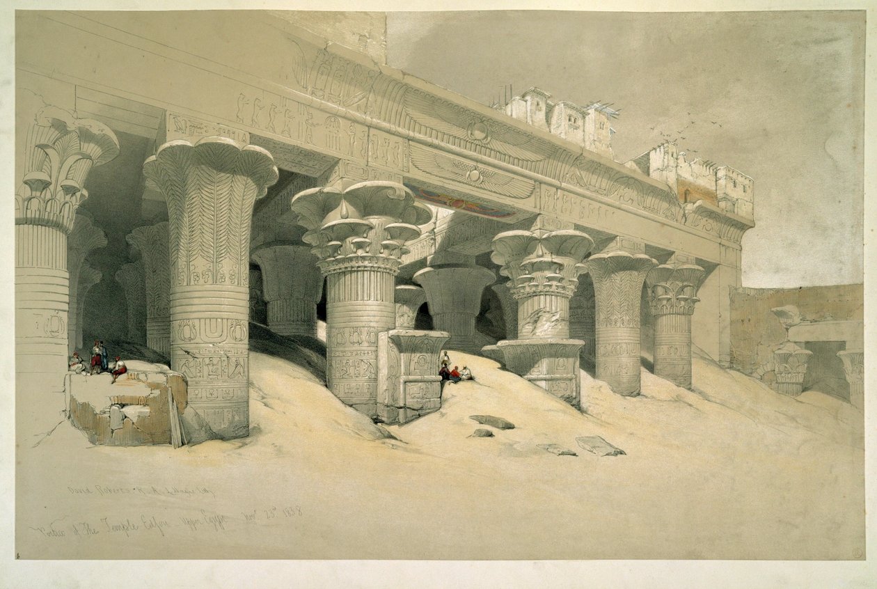 Edfu tapınağı by David Roberts