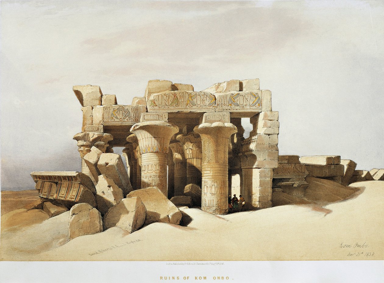 Mısır, David Roberts tarafından Sobek ve Horus