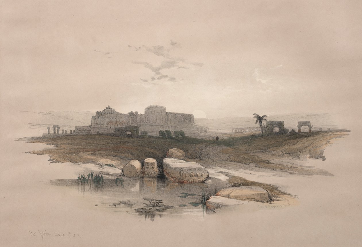 Eleutheropolis veya modern Beit-Jibrin, 1839. by David Roberts
