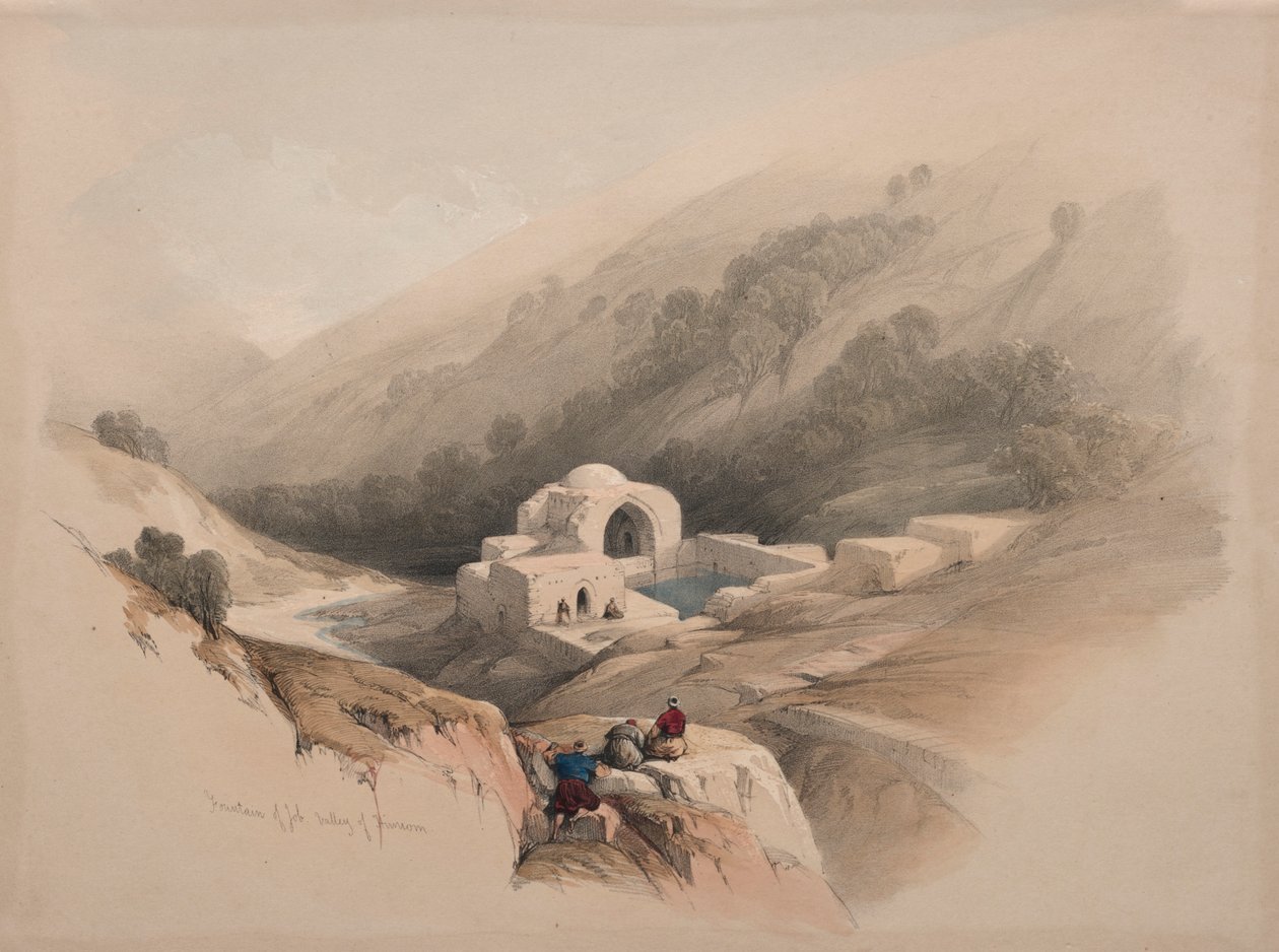Eyüp Çeşmesi, Hinnom Vadisi, 1839. by David Roberts