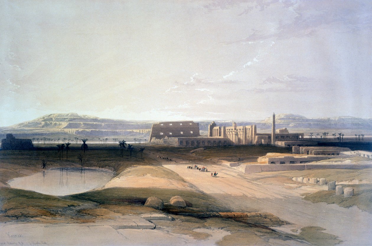 Karnac, 19. yüzyıl by David Roberts