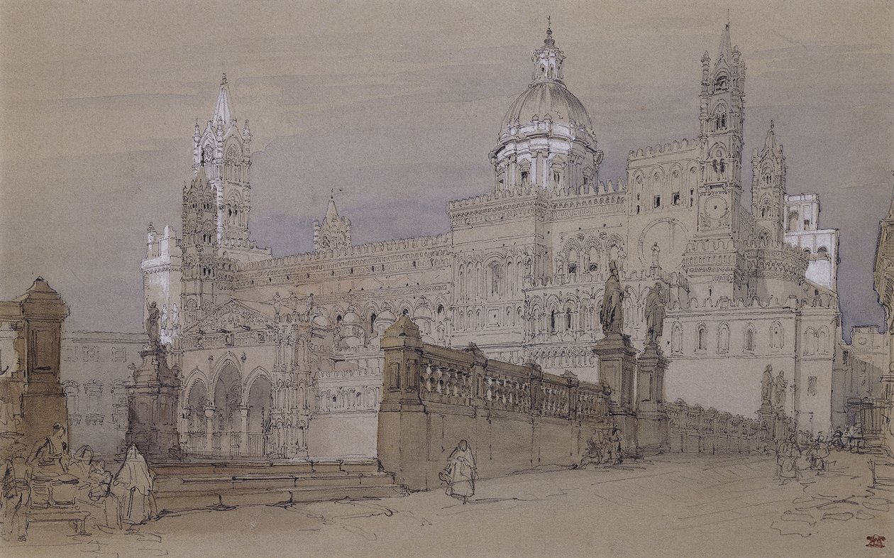 Palermo Katedrali, 1854 by David Roberts