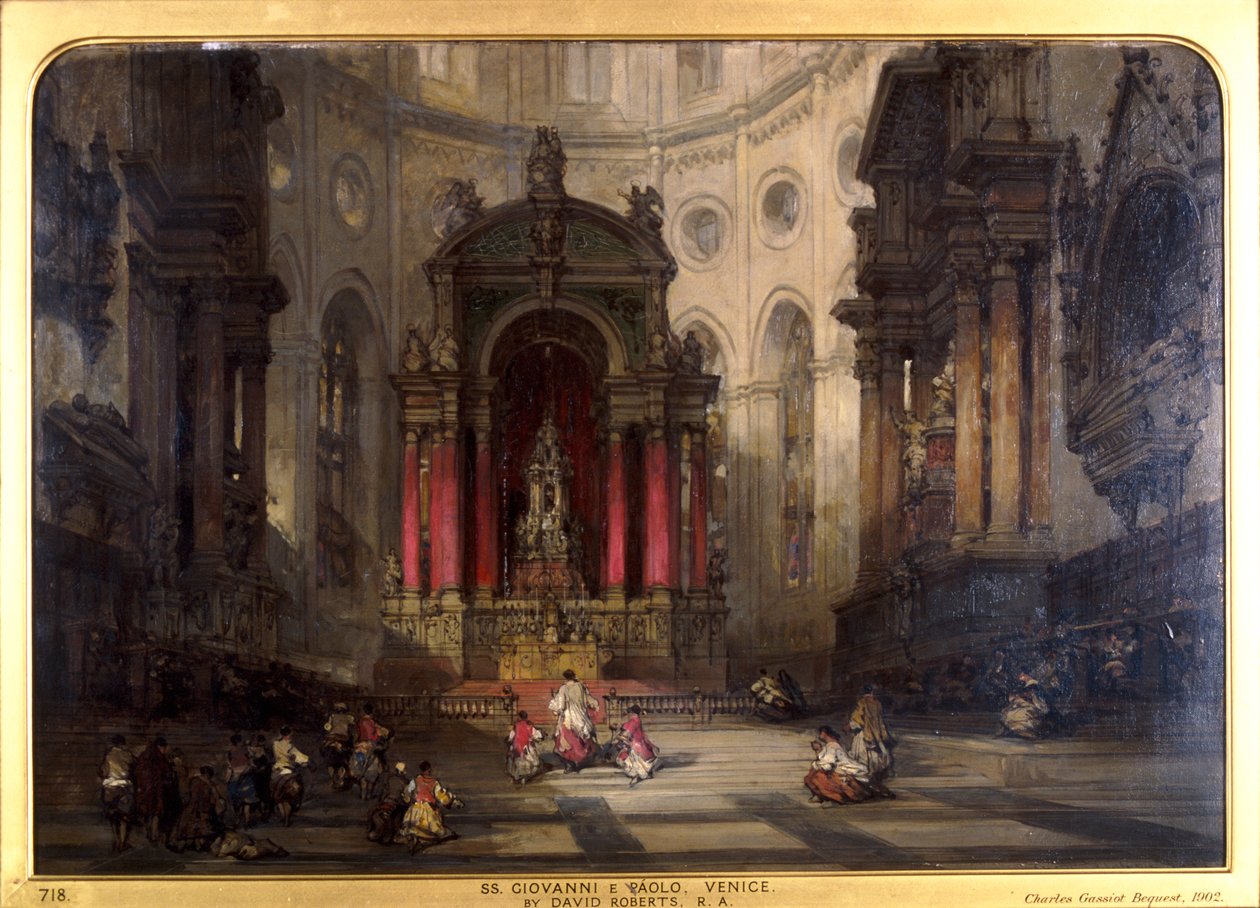 SS Giovanni e Paolo, Venedik by David Roberts