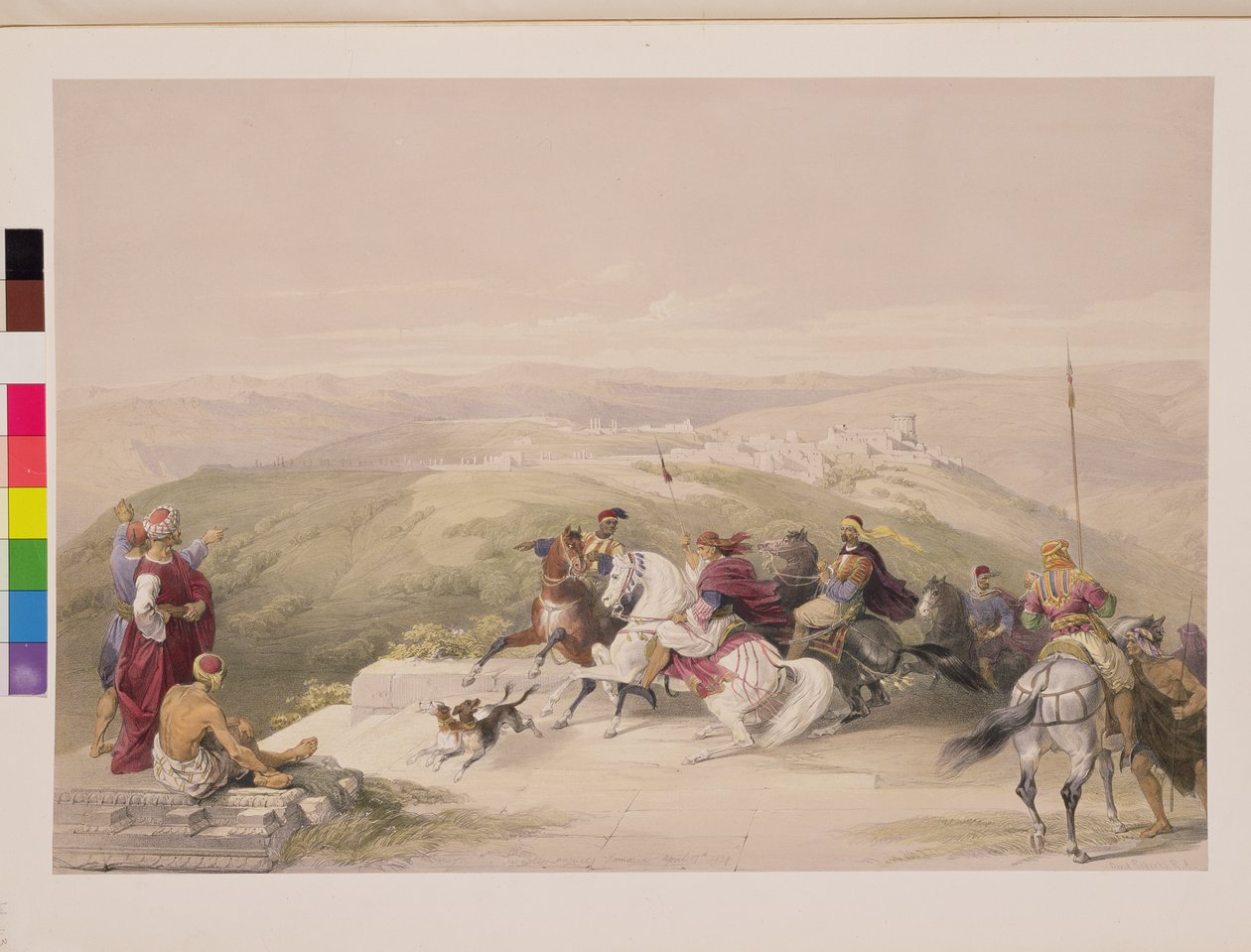 Sabaste, eski Samiriye, 17 Nisan 1839, Louis Haghe (1806-85) pub tarafından kazınmış 
