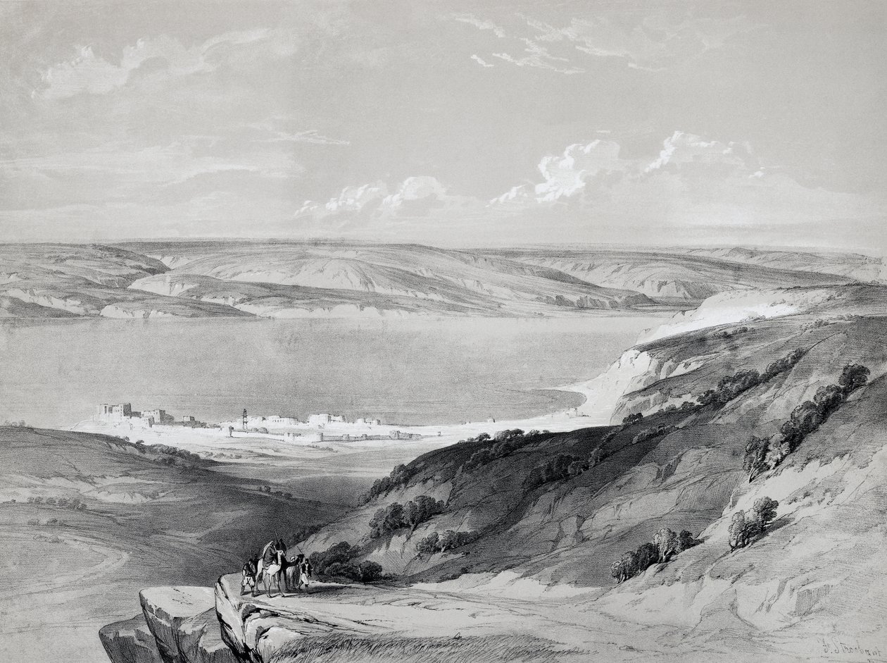 Celile Denizi, Yolculuktan Kutsal Topraklara, David Roberts tarafından litografi (1796-1864) by David Roberts