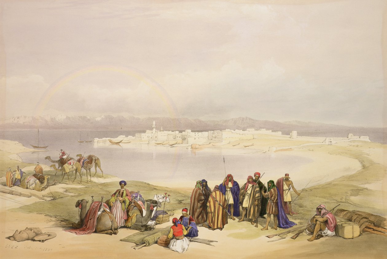 Süveyş, 11 Şubat 1839, Louis Haghe (1806-85) pub tarafından oyulmuş 