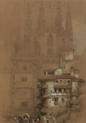 Bölüm Evi, Burgos Katedrali by David Roberts