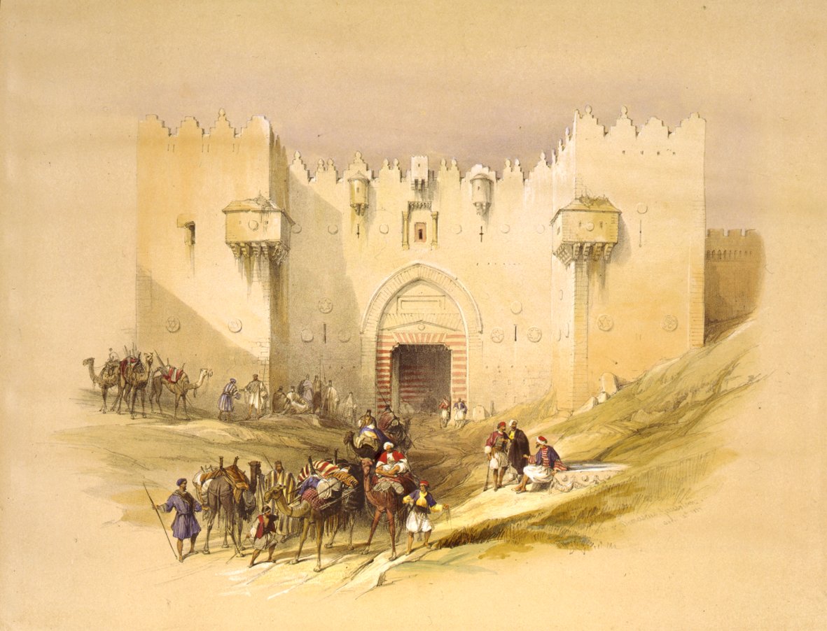Şam Kapısı, Kudüs by David Roberts