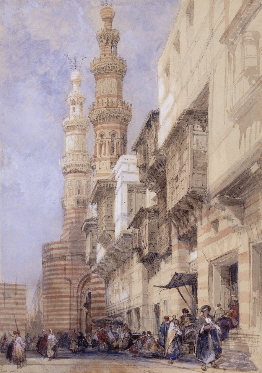 Metwaley Kapısı, Kahire, 1838 by David Roberts