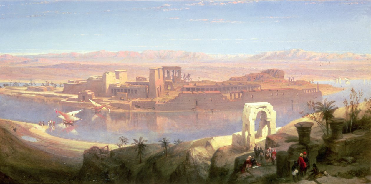 Philae Adası, Nubia by David Roberts