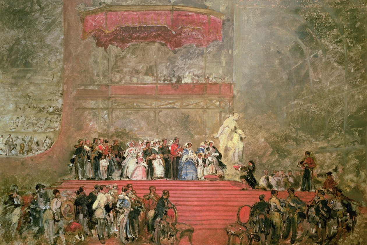 Büyük Sergi için Kristal Sarayın Açılışı, 1851 by David Roberts