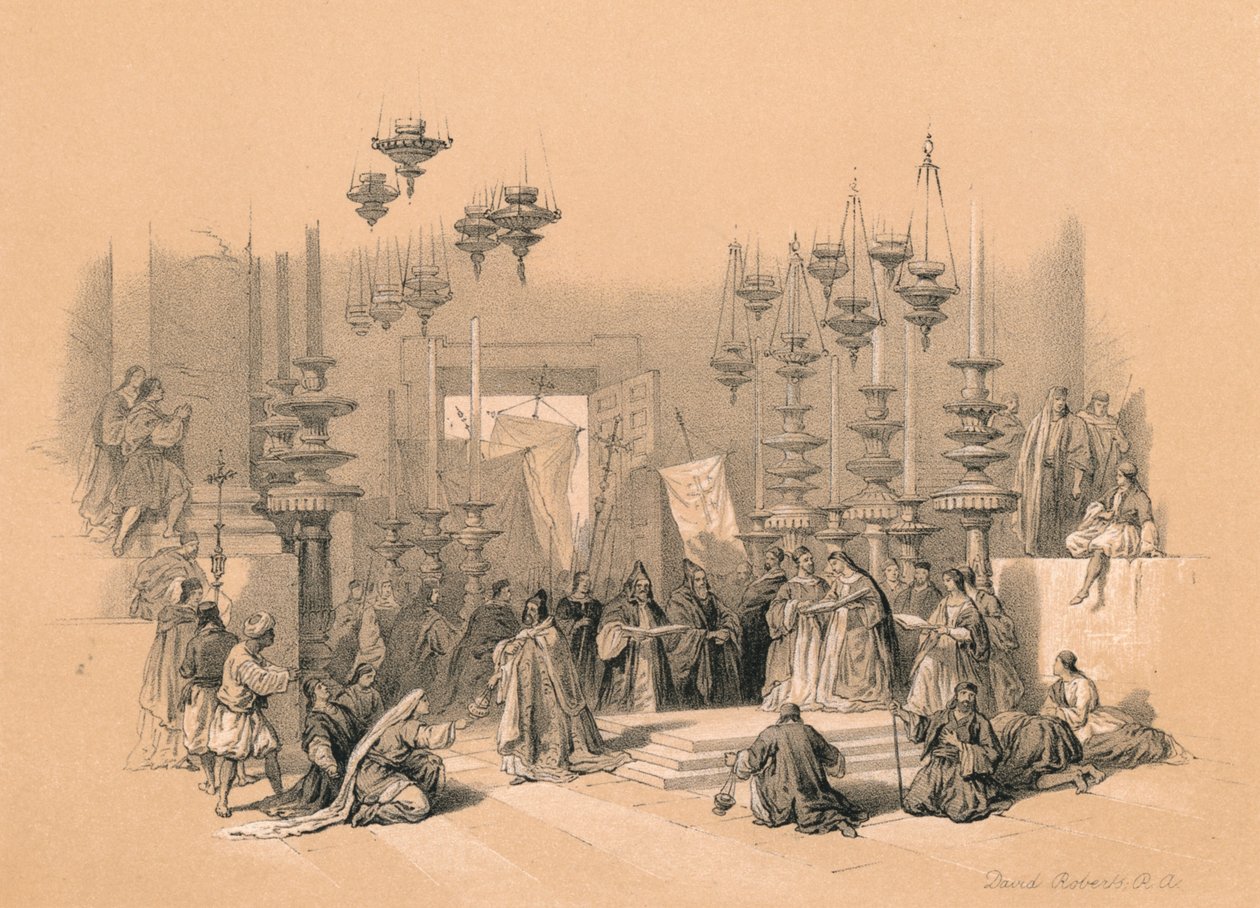 Unction Taşı, 1855 by David Roberts