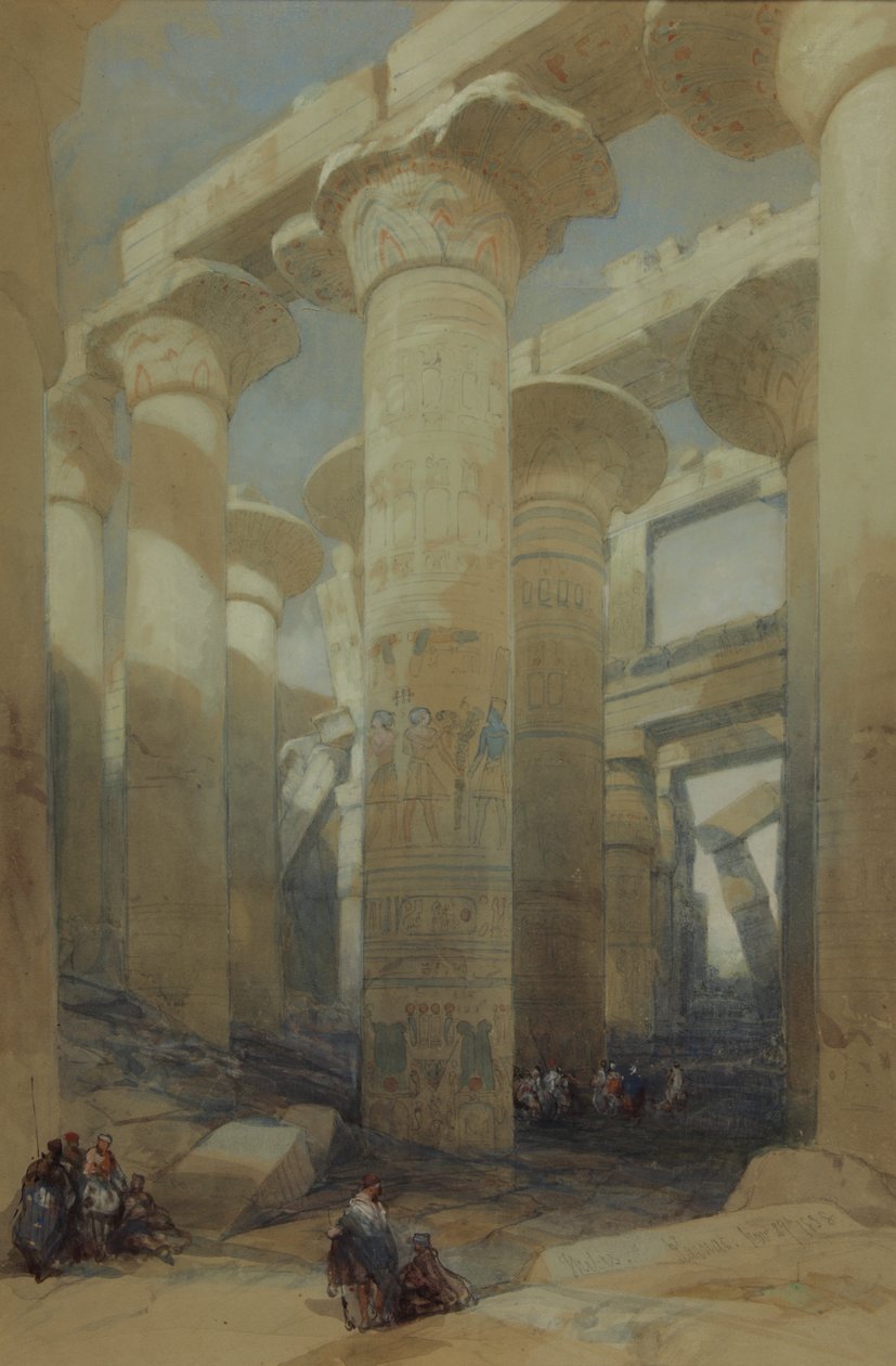 Tapınak, Karnak by David Roberts