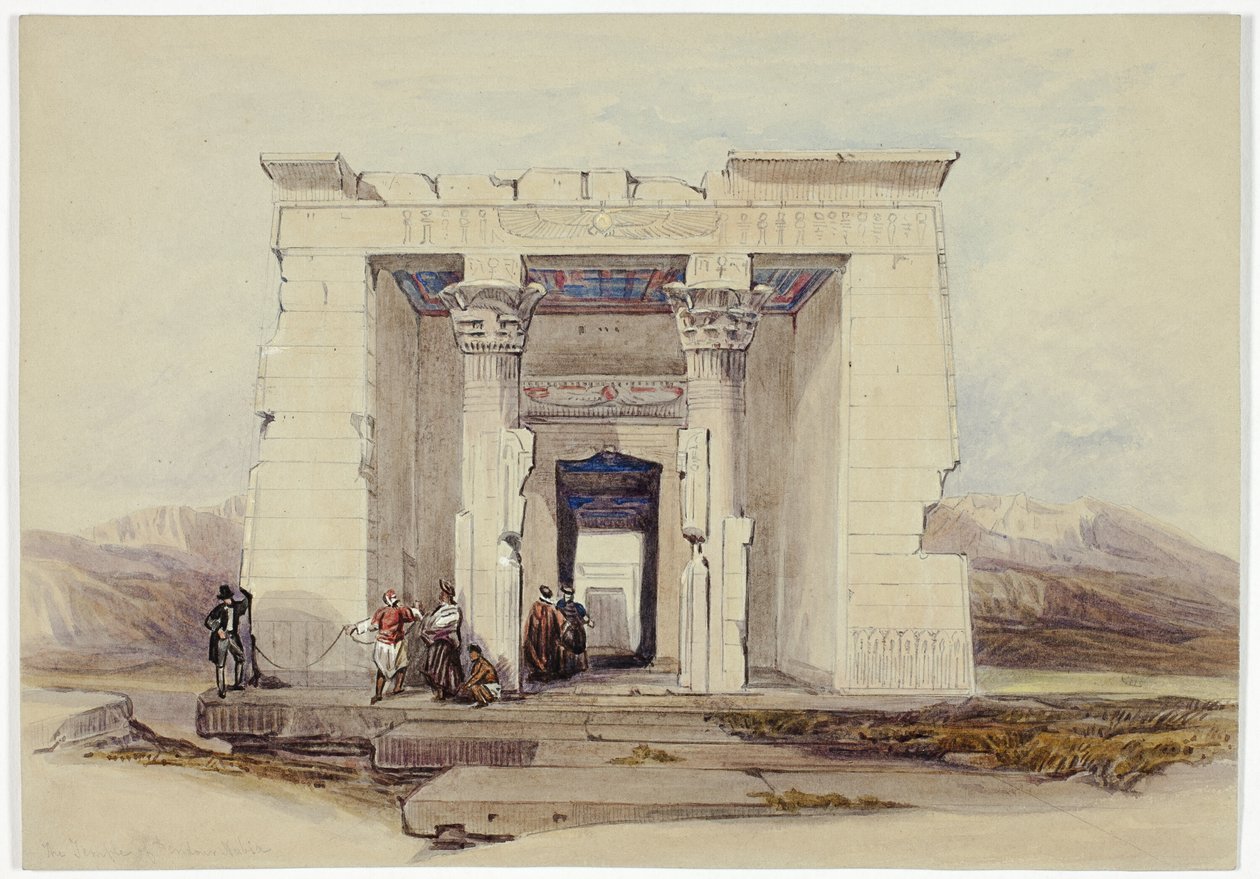 Dendur Tapınağı, Nubia (Dendorack, Yukarı Mısır) by David Roberts
