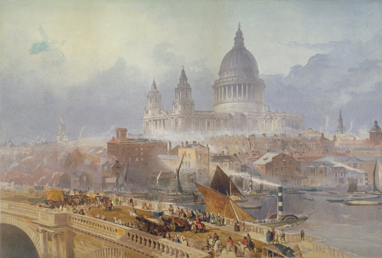 Blackfriars Köprüsü ve St Paul Katedrali