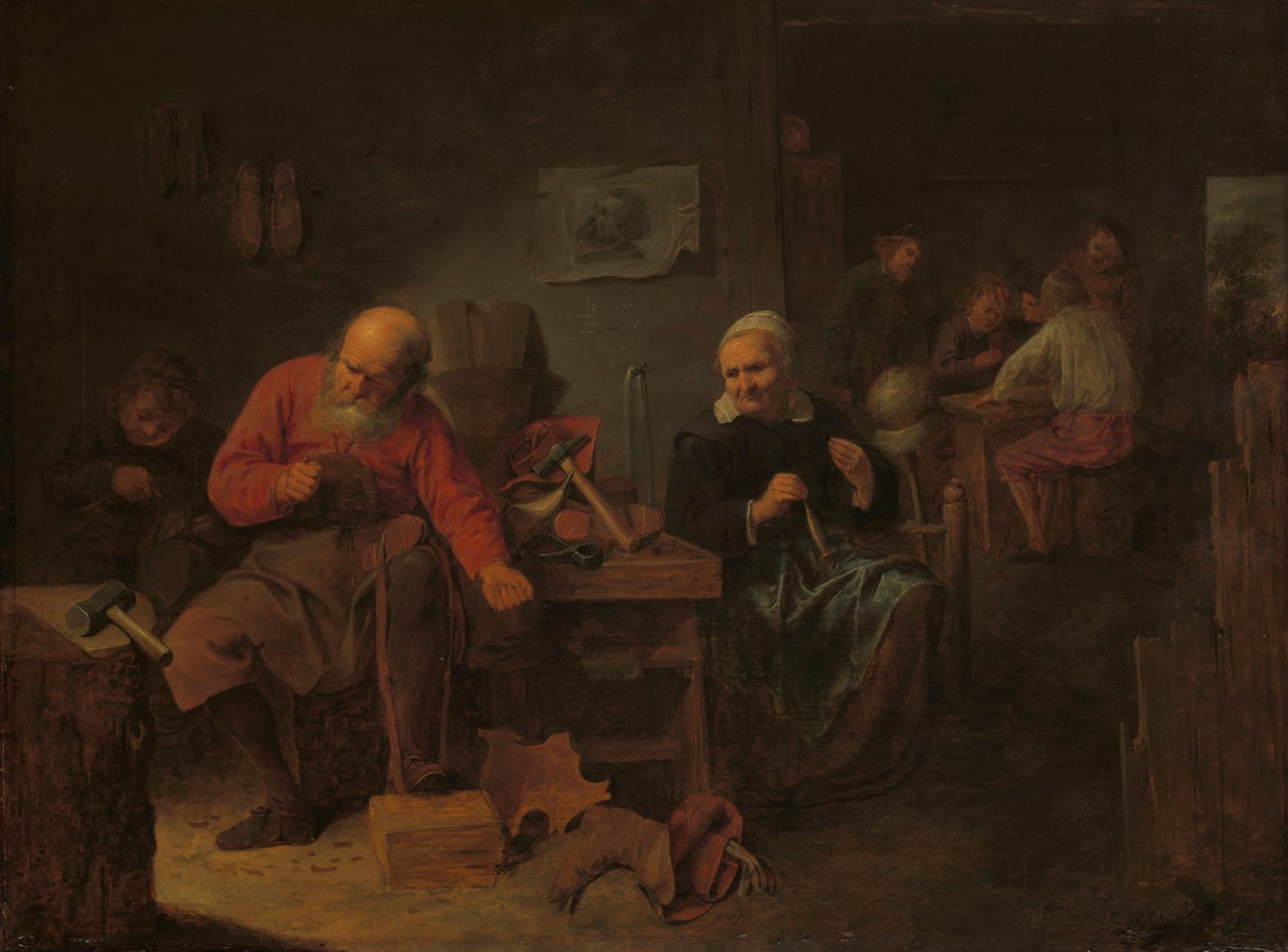 Bir Ayakkabıcı Dükkanının İçi by David Ryckaert (III)